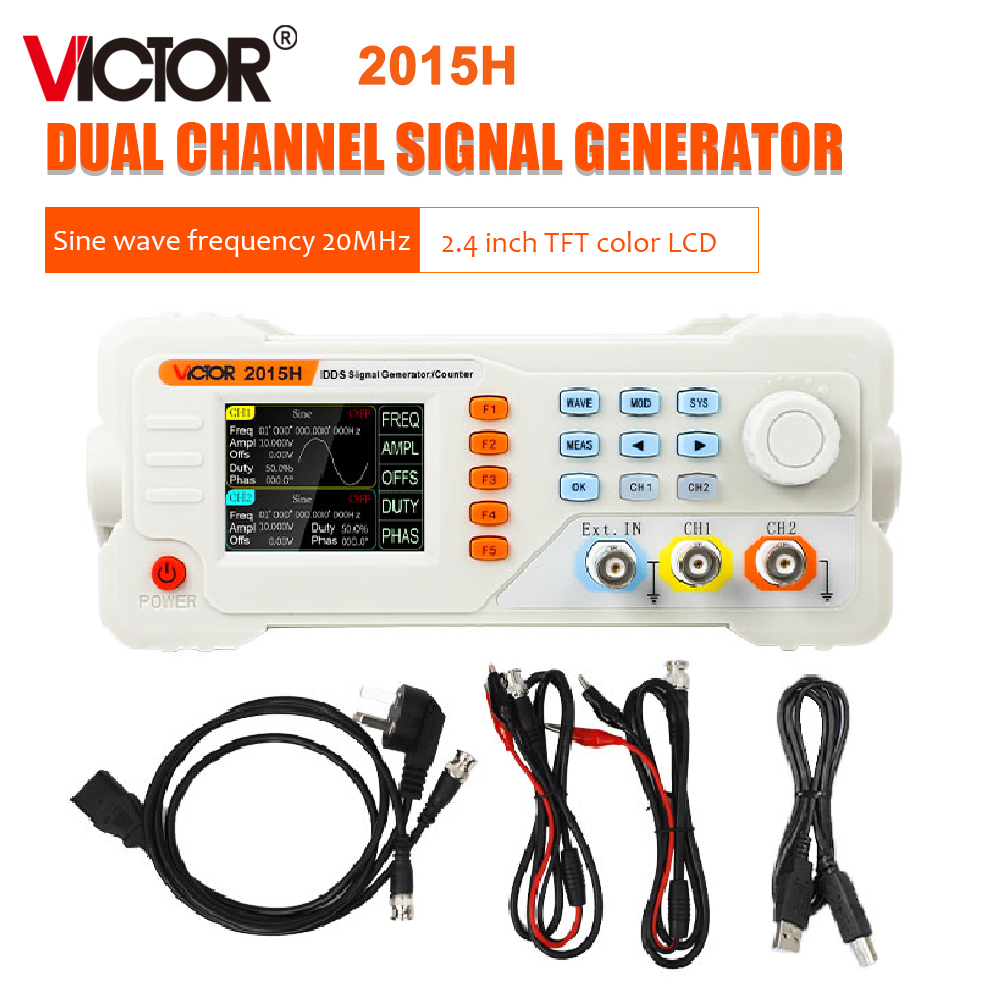 Dual Channel Arbitrary Waveform Function Generator 60Mhz - RuoShui 2015H 2040H 2060H signaalgenerator voor