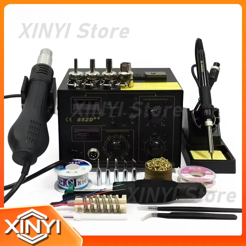 SAIKE 852D++ 2-in-1 SMD-herste - Smd Rework Station Hot Air Soldering 2 In 1 recensie en prijs