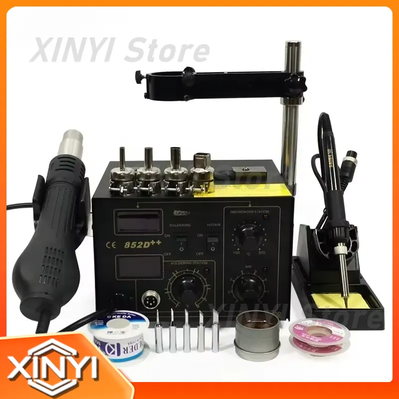 SAIKE 852D++ 2-in-1 SMD-herste - Smd Rework Station Hot Air Soldering 2 In 1 recensie en prijs