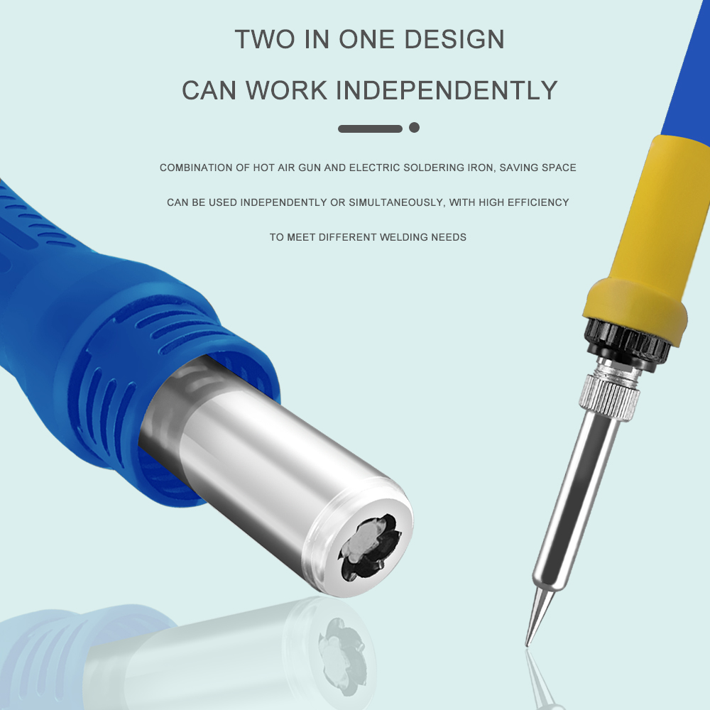 2-in-1 digitaal soldeerstation - Smd Rework Station Hot Air Soldering 2 In 1 recensie en prijs