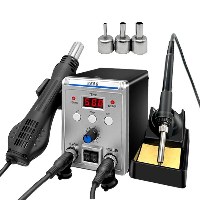 8586 2-in-1 soldeer- en repara - Smd Rework Station Hot Air Soldering 2 In 1 recensie en prijs